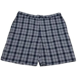 IZOD Golf Mens Size 36 Blue/White Plaid shorts